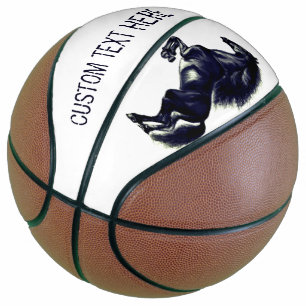 Schwarzes Wildpferd - Zeichnend - Ihr Text Basketball