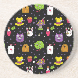 Schwarzes Wonderland Untersetzer