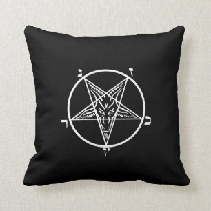 Schwarzes Wurfskissen des Metall SATAN Baphomet Kissen