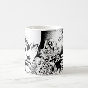 Schwärzeste NachtComic-Platte 2 Kaffeetasse