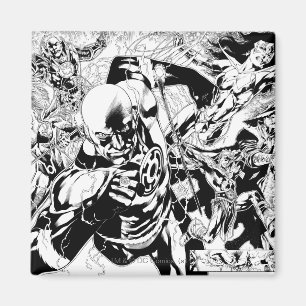 Schwärzeste NachtComic-Platte Magnet