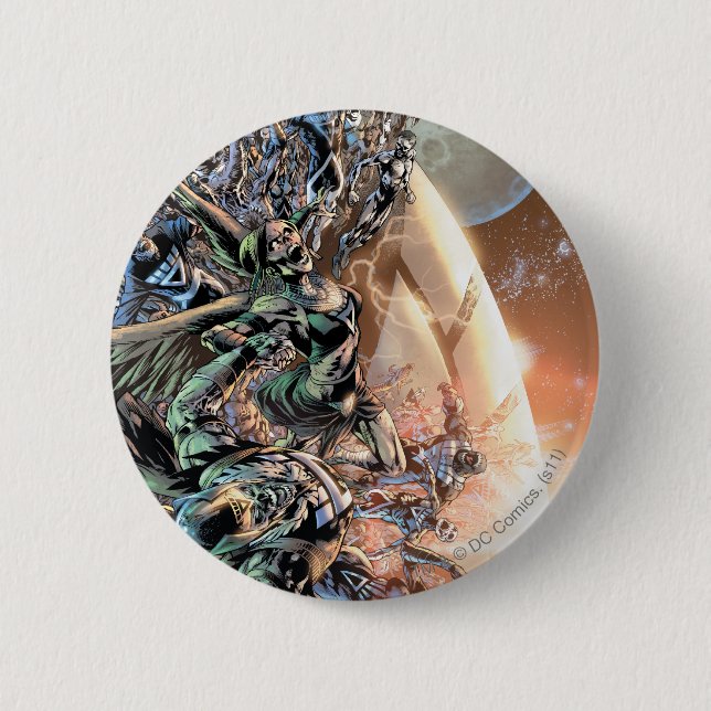 Schwärzeste Nachtgruppe und -mond Button (Vorderseite)