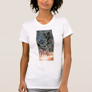 Schwärzeste Nachtgruppen-Malerei - Farbe T-Shirt