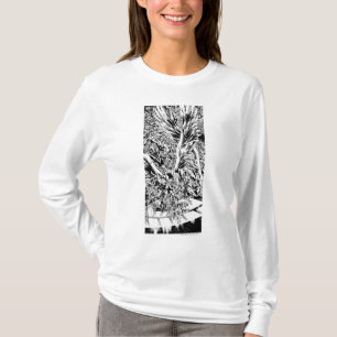 Schwärzeste Nachtgruppen-Malerei - Schwarzweiss T-Shirt