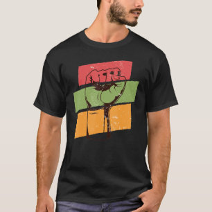 Schwarzfaust-Shirt Afrikanischer amerikanischer St T-Shirt