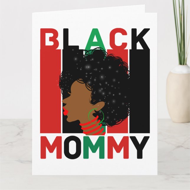 Schwarzfrauen Afrikanische Melanin Karte (Vorderseite)