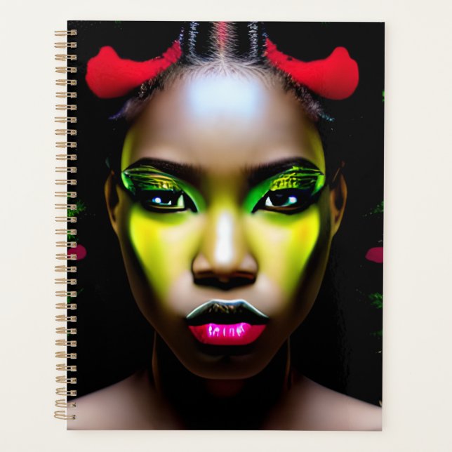 Schwarzfrauen Afrikanische Melanin Planer (Vorderseite)