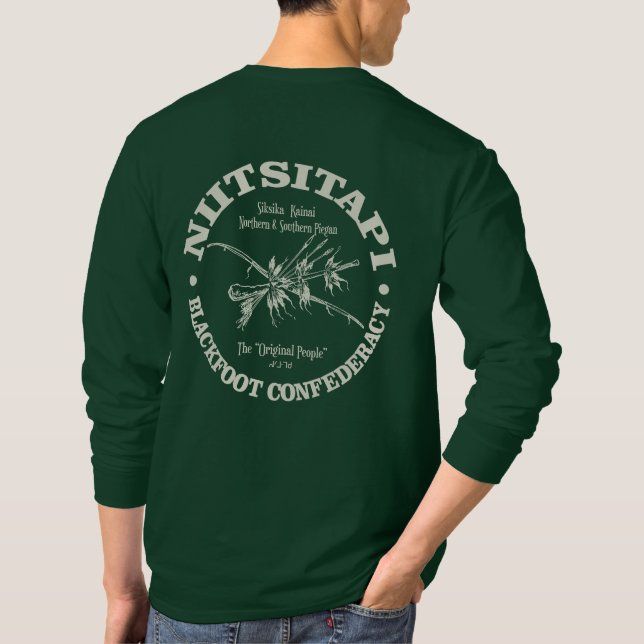 Schwarzfuss (Niitsitapi) T-Shirt (Rückseite)