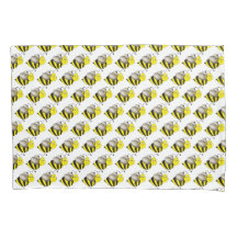 Schwarzgelber Cartoon Biene Hummel Honeybee