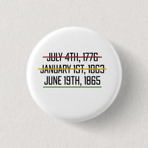 Schwarzgeschichte des Junetezehnten Unabhängigkeit Button
