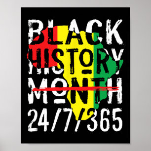 Schwarzgeschichte Monat 247365 Afrika Karte Melani Poster