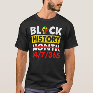 Schwarzgeschichte Monat 247365 Afrika Karte Melani T-Shirt