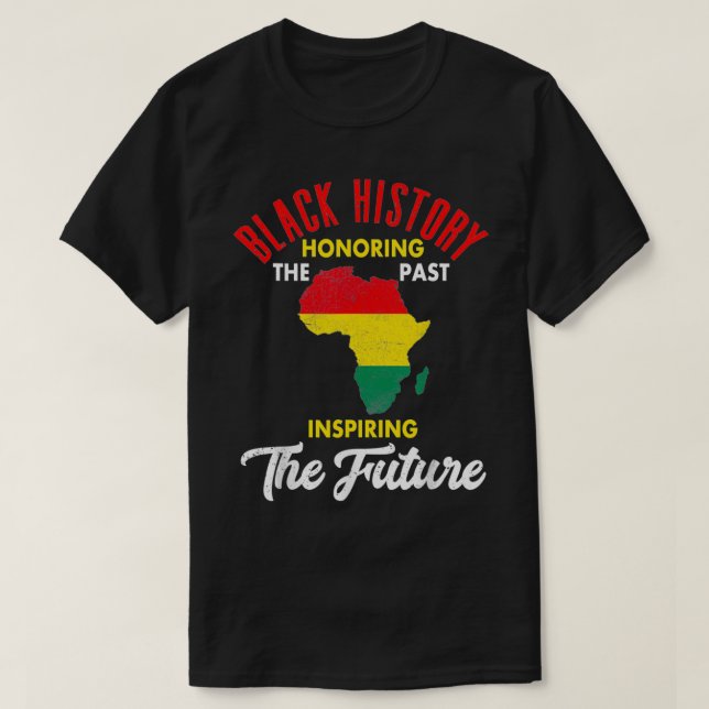Schwarzgeschichte Monat Afrikanisch Amerikanische  T-Shirt (Design vorne)