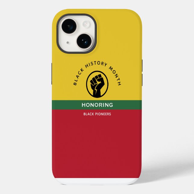 Schwarzgeschichte Monat Afrikanisch-amerikanischer Case-Mate iPhone 14 Hülle (Rückseite)