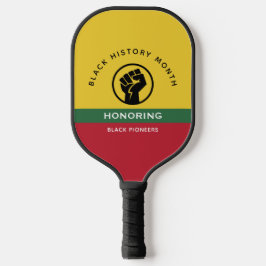 Schwarzgeschichte Monat Afrikanisch-amerikanischer Pickleball Schläger