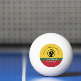 Schwarzgeschichte Monat Afrikanisch-amerikanischer Tischtennisball