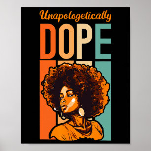 Schwarzgeschichte Monat Afrikanische Unapologetik Poster