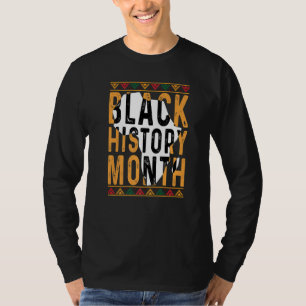 Schwarzgeschichte Monat Afrikanische Wurzeln Retro T-Shirt