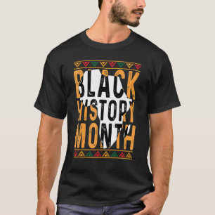 Schwarzgeschichte Monat Afrikanische Wurzeln Retro T-Shirt