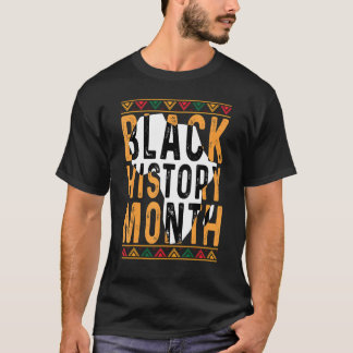Schwarzgeschichte Monat Afrikanische Wurzeln Retro T-Shirt