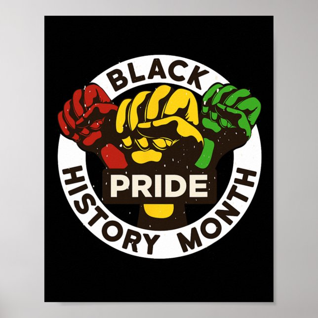 Schwarzgeschichte Monat Afrikanischer amerikanisch Poster (Vorne)