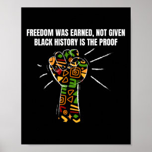 Schwarzgeschichte Monat Afrikanisches Amerikanisch Poster