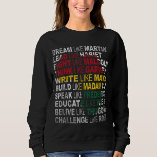 Schwarzgeschichte Monat Afrikanisches Amerikanisch Sweatshirt