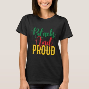 Schwarzgeschichte Monat Afrikanisches Schwarzes un T-Shirt