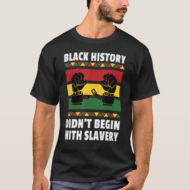 Schwarzgeschichte Monat Afrikanisches Zitat T-Shirt (Vorderseite)