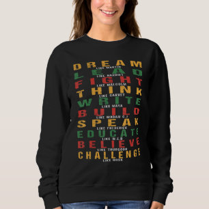 Schwarzgeschichte Monat Feier Afrikanischer Amerik Sweatshirt