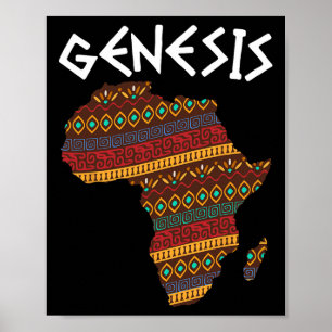 Schwarzgeschichte Monat Genesis Proud Africa A Poster