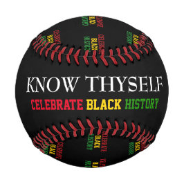 Schwarzgeschichte Monat KENNEN SICH BHM Monogramm Baseball