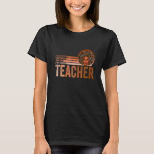 Schwarzgeschichte Monat Lehrer Afro Melanin Africa T-Shirt