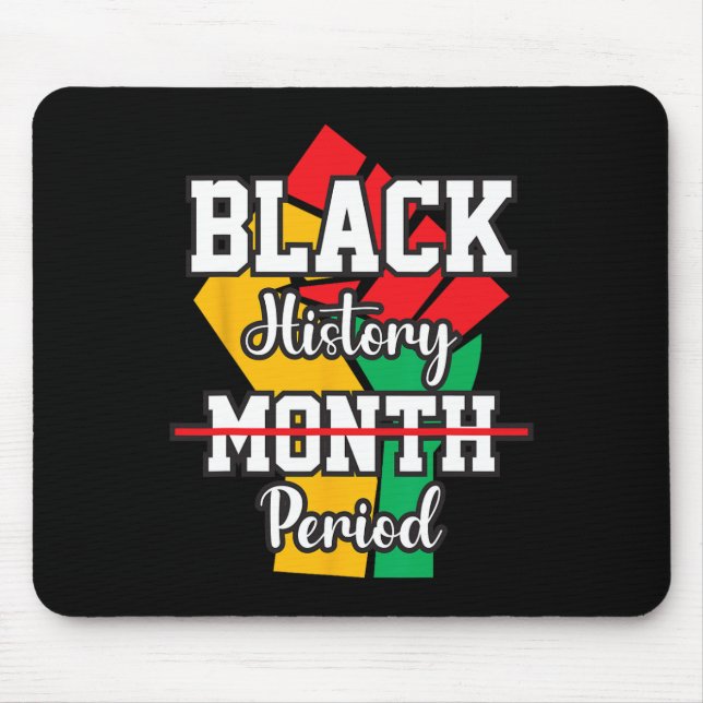 Schwarzgeschichte Monat Melanin Afrika Amerika Mousepad (Vorne)