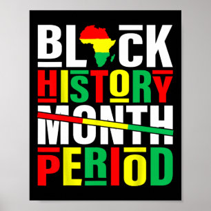 Schwarzgeschichte Monat Periode Afrikanischer Schw Poster