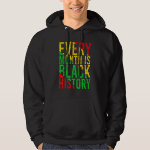 Schwarzgeschichte Monat Proud Schwarzafrikanisches Hoodie