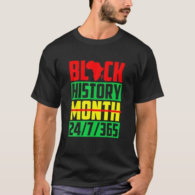 Schwarzgeschichte Monat starker HBCU-Stolz, Juni T-Shirt (Vorderseite)