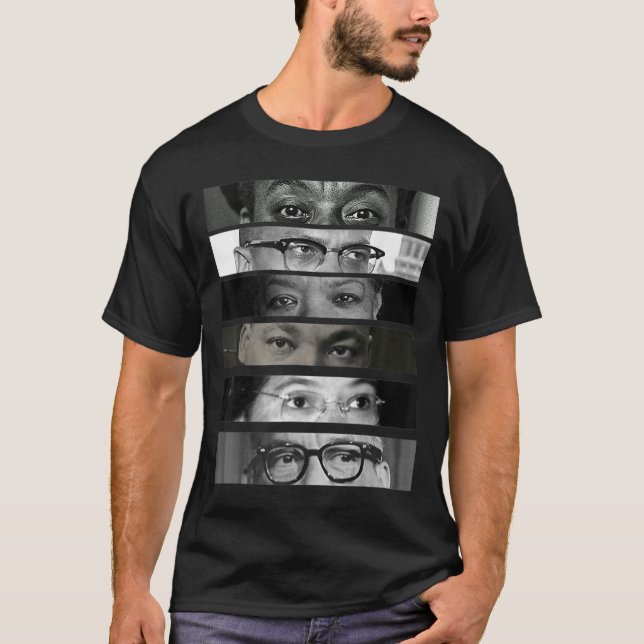 Schwarzgeschichte Monat Zivile Rechte Aktivisten A T-Shirt (Vorderseite)