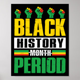 Schwarzgeschichte Monatszeit Bhm African American  Poster