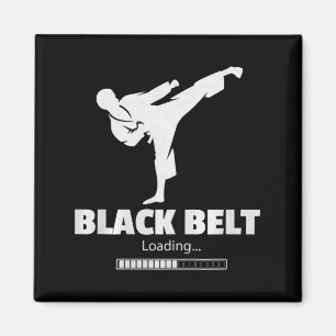 Schwarzgurt-Ladekick-Karate-Militärische Kampfkuns Magnet