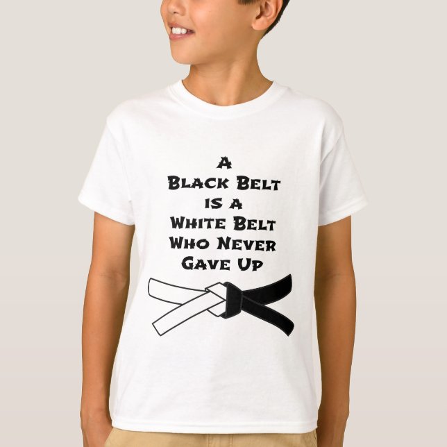 Schwarzgurt T-Shirt (Vorderseite)