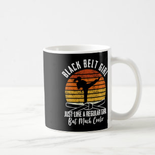 Schwarzgurtel-Mädchen Karate Schwarzgürtel-Verleih Kaffeetasse