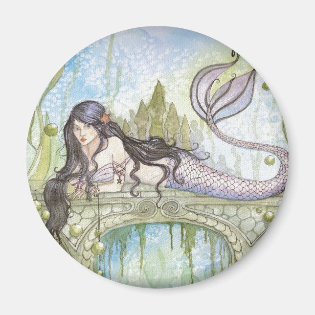 SCHWARZHAIRED MERMAID MAGNET (Vorne)