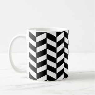 Schwarzherringbone Kaffeetasse