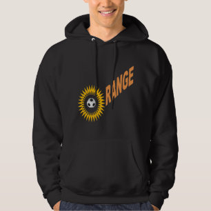 Schwarzkapuzenpullover DESIGN SUN ORANGE SPORT Hoodie