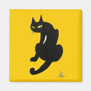SCHWARZKATZE-HALLOWEEN-PARTY MAGNET