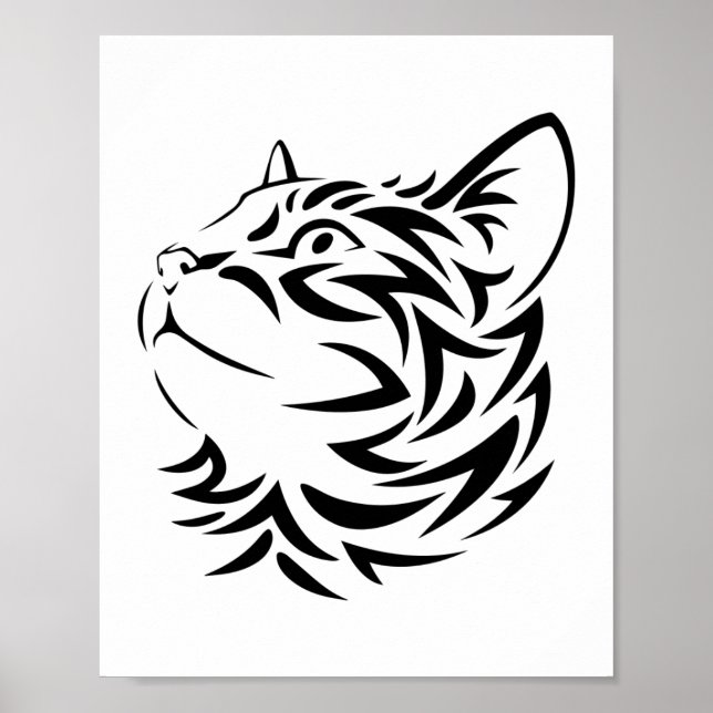 Schwarzkatze Poster (Vorne)