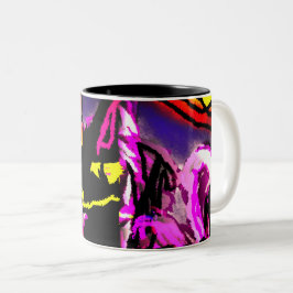 Schwarzkatzenmisty Zweifarbige Tasse
