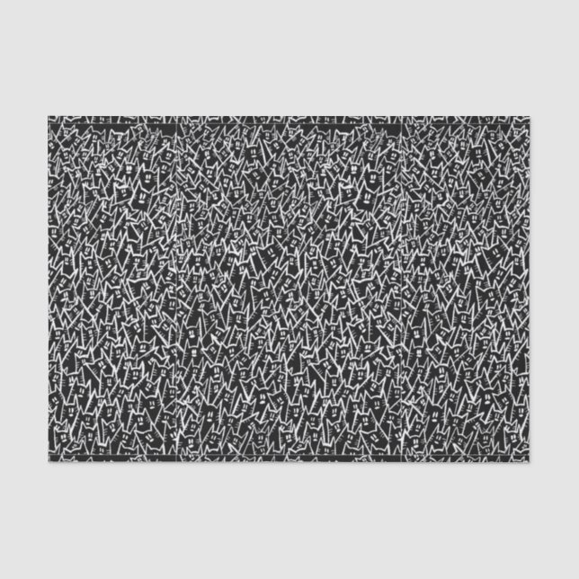 Schwarzkatzenpapier Seidenpapier (Vorderseite)