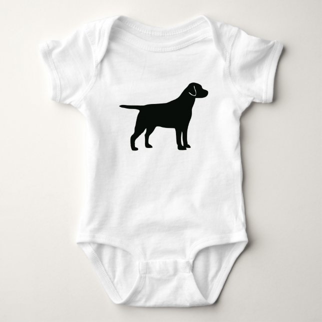Schwarzkleckhund Baby Strampler (Vorderseite)